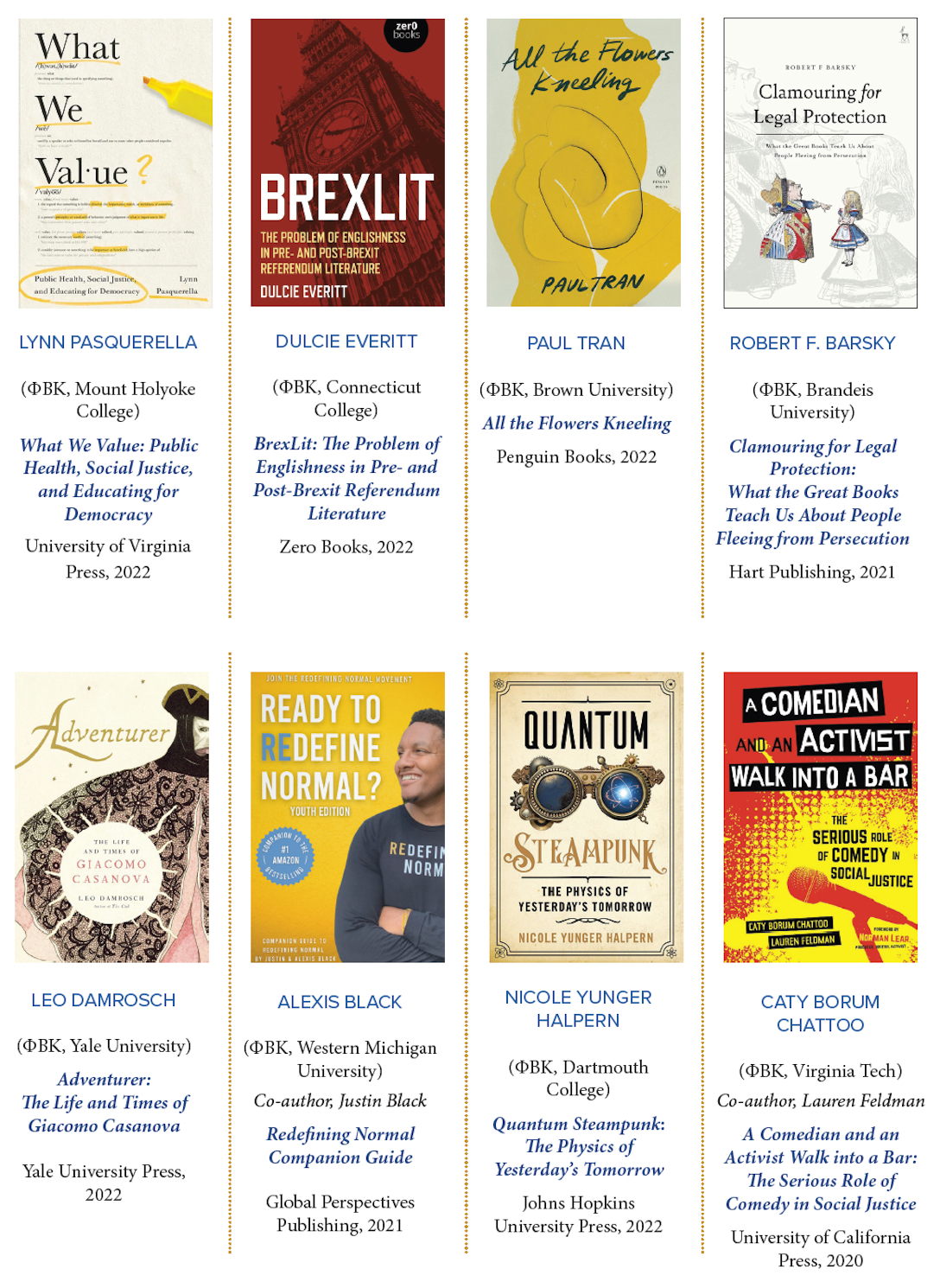 Summer 2022 PBK Authors