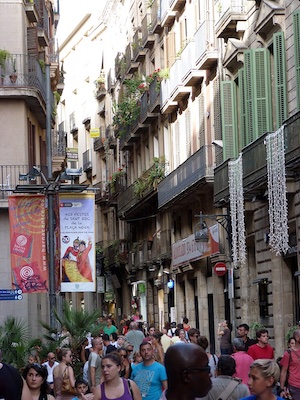 Street life in Barcelona